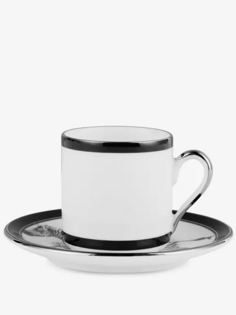 Dolce & Gabbana zebra-print porcelain espresso set