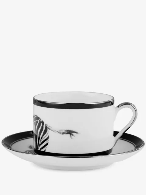 Dolce & Gabbana service à thé en porcelaine à imprimé zèbre
