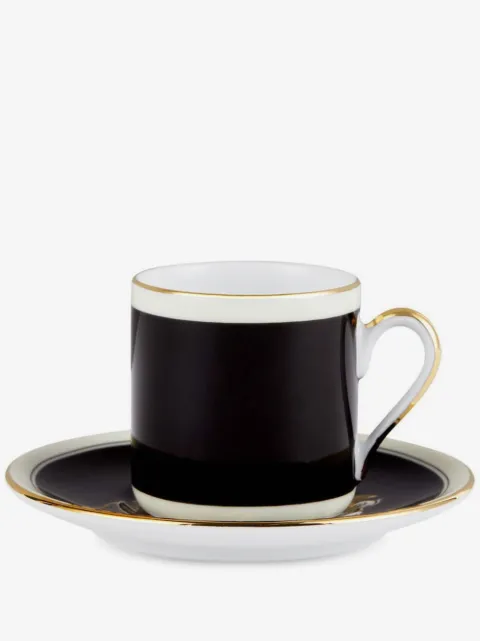 Dolce & Gabbana leopard-print espresso set