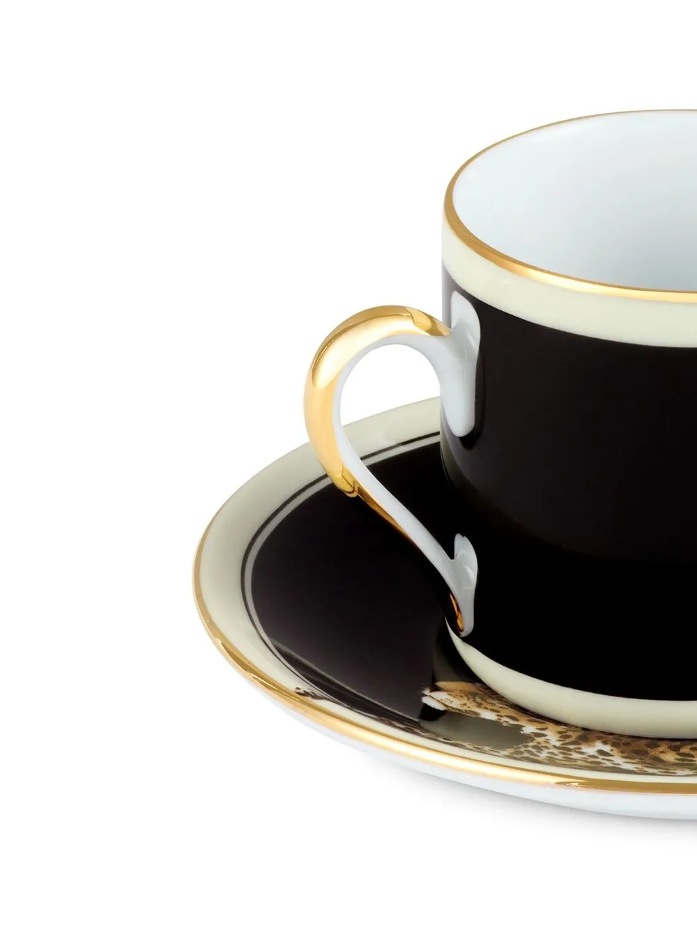 Shop Dolce & Gabbana Tiger Espresso Set In Black