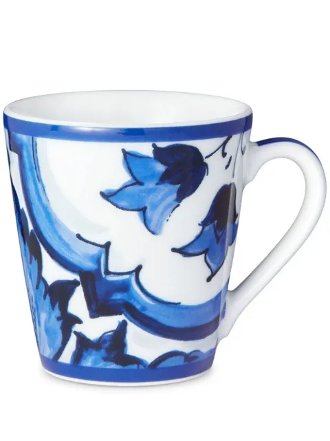 Dolce & Gabbana taza de porcelana con estampado de archivo