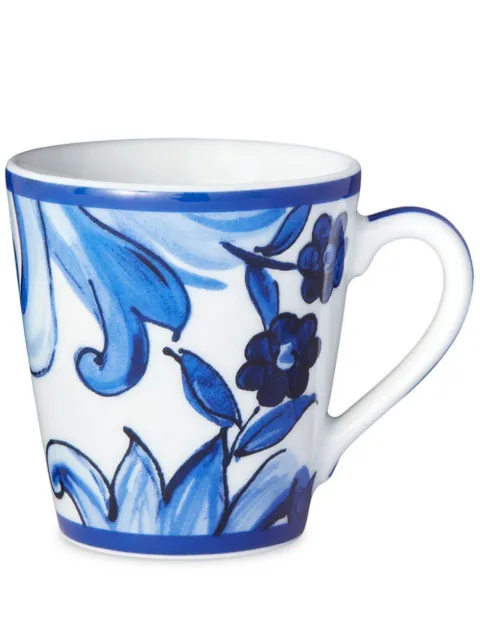 Dolce & Gabbana taza de porcelana con estampado de archivo