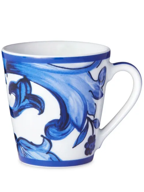 Dolce & Gabbana taza de porcelana con estampado de archivo