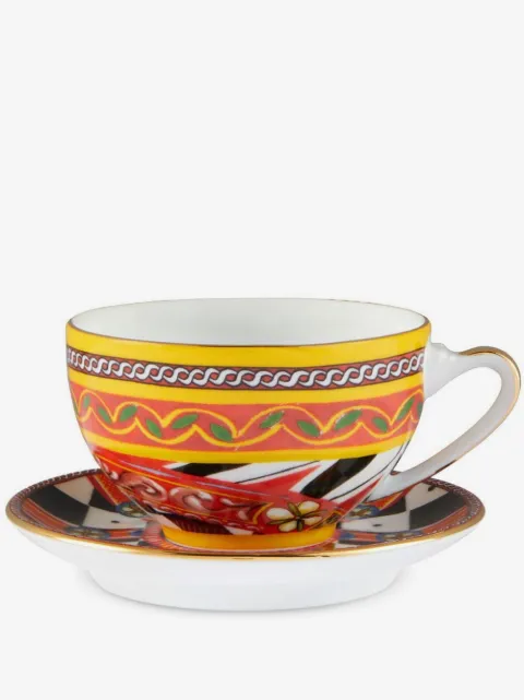 Dolce & Gabbana archive-print tea set