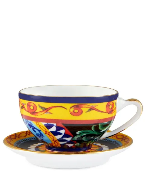 Dolce & Gabbana archive-print porcelain tea set