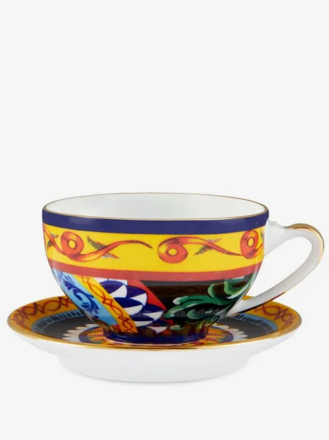 Dolce & Gabbana archive-print porcelain tea set