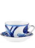 Dolce & Gabbana archive-print porcelain tea set - Blue