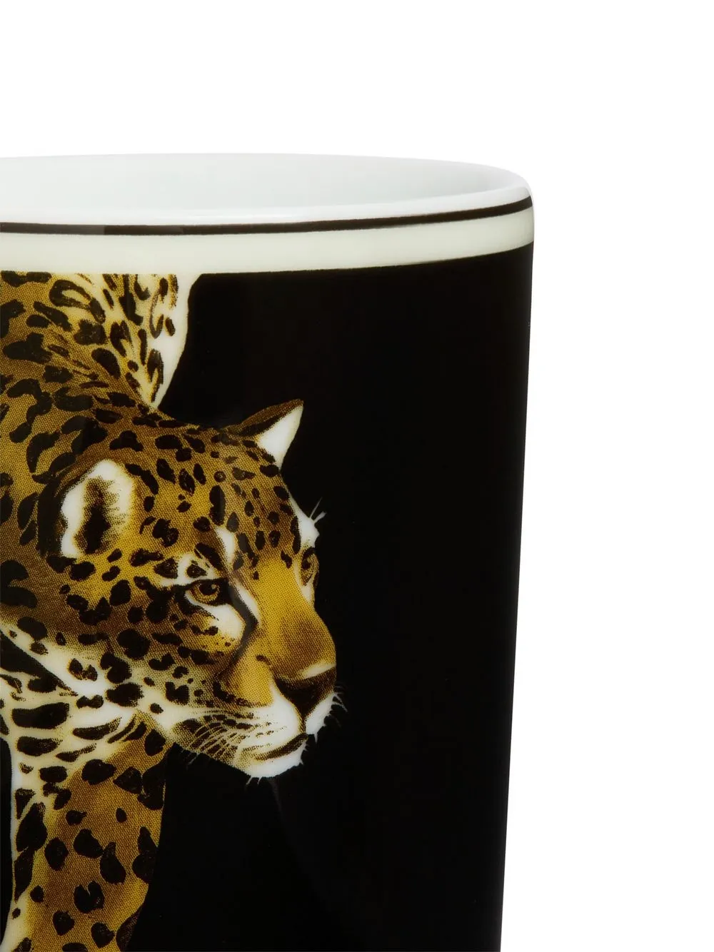  Dolce & Gabbana Porzellanbecher Mit Tiger Print   Schwarz 