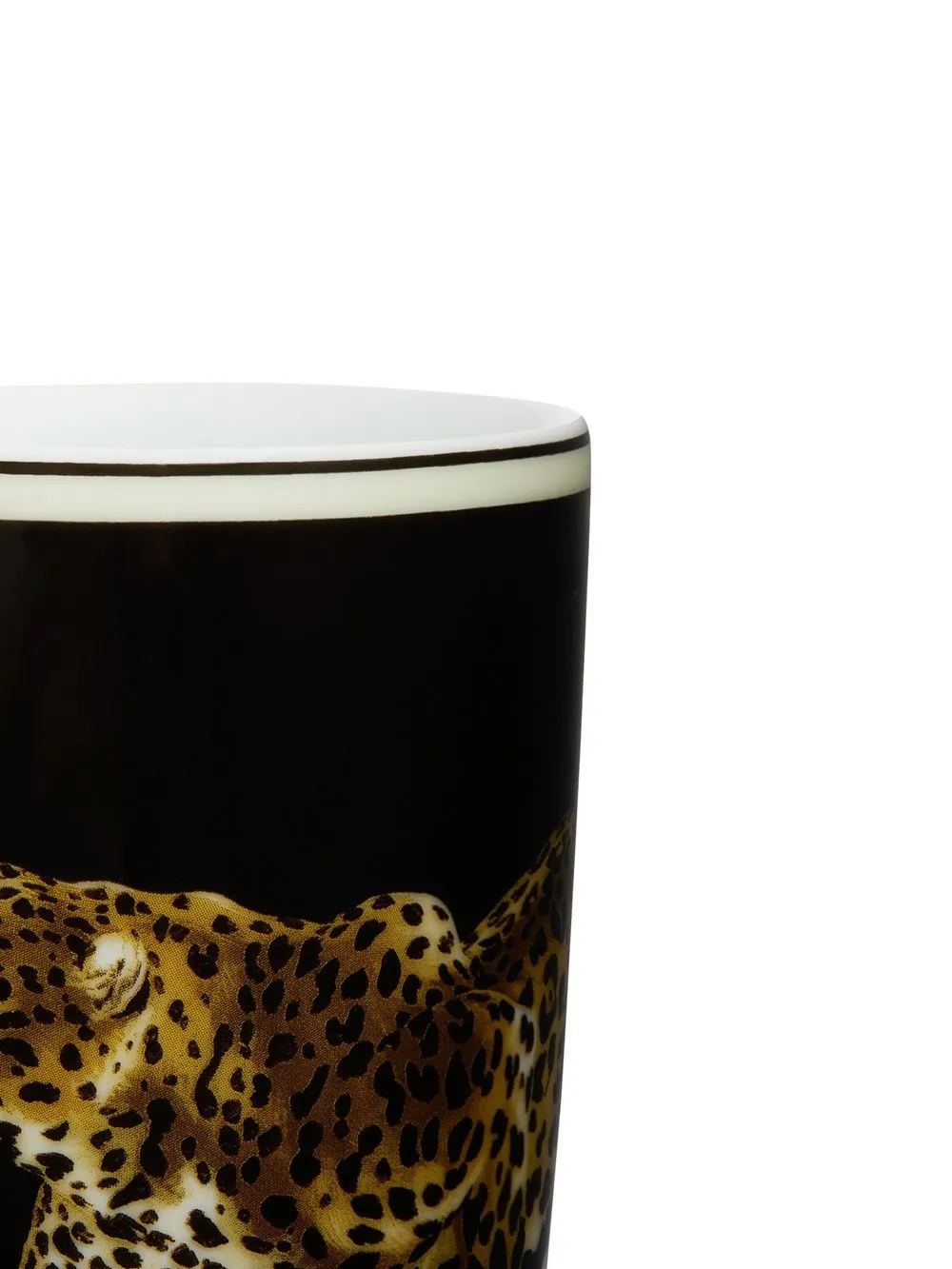  Dolce & Gabbana Porzellanbecher Mit Tiger Print   Schwarz 