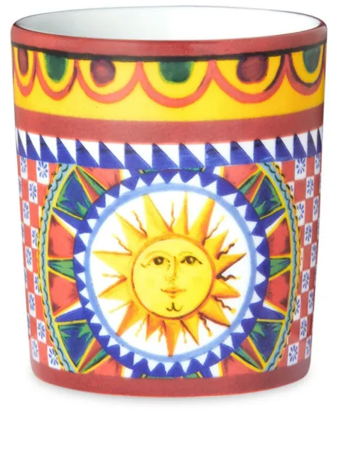 Dolce & Gabbana Carretto Siciliano porcelain wine glass