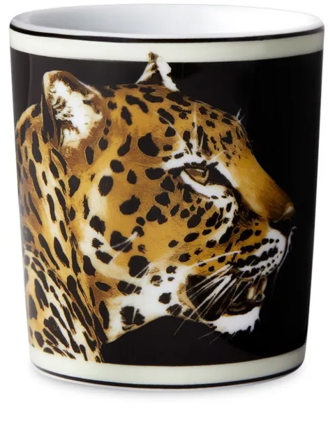 Dolce & Gabbana Taça de porcelana com estampa de leopardo