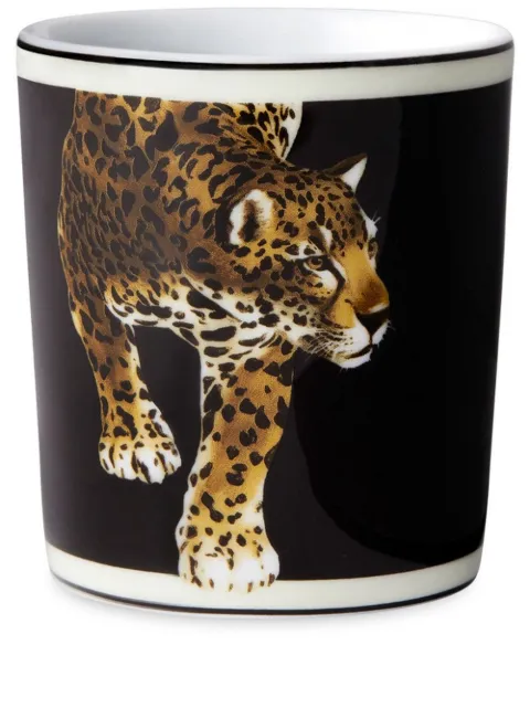 Dolce & Gabbana Taça de porcelana com estampa de leopardo