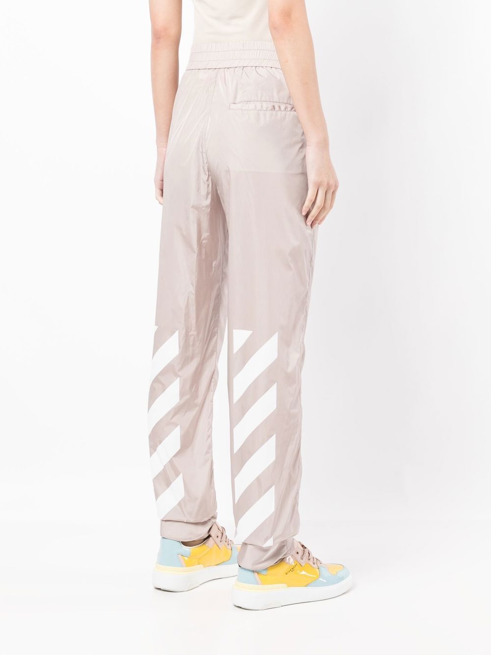 Off-White diagonal-stripe straight-leg trousers Women