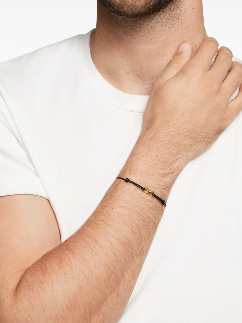 David Yurman 18kt yellow gold Infinity Link cord bracelet (9mm) | Image 2