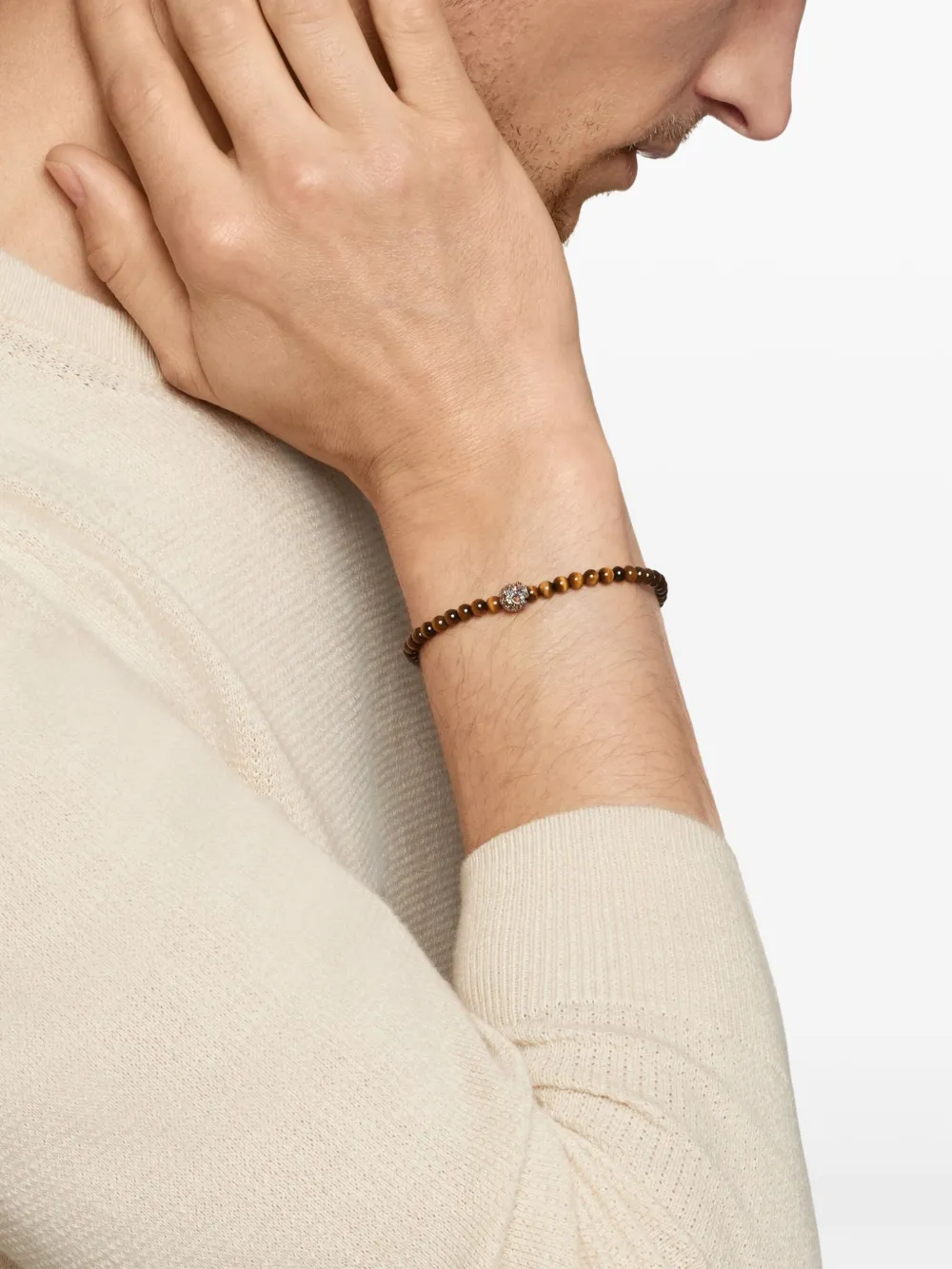 David Yurman Bracciale Memento Mori Skull in argento sterling (4mm) | Image 2