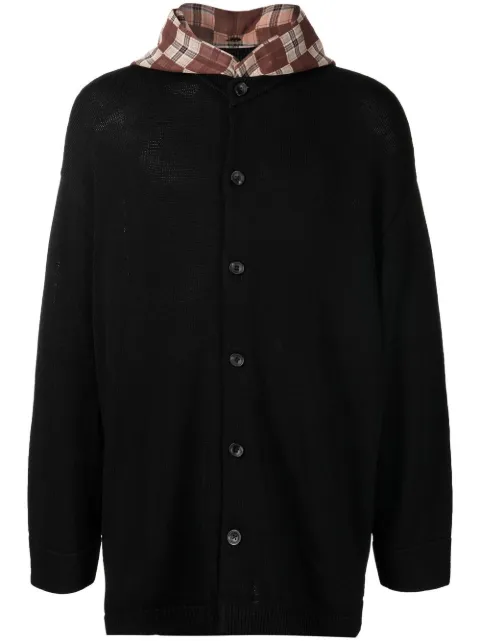 Onefifteen sudadera a cuadros con capucha