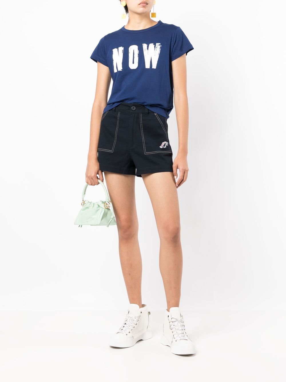 SPORT b. By Agnès b. logo-patch Mini Shorts - Farfetch