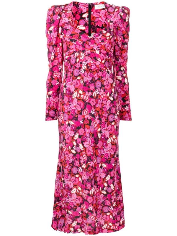 Rebecca Vallance Bramble floral-print Midi Dress - Farfetch
