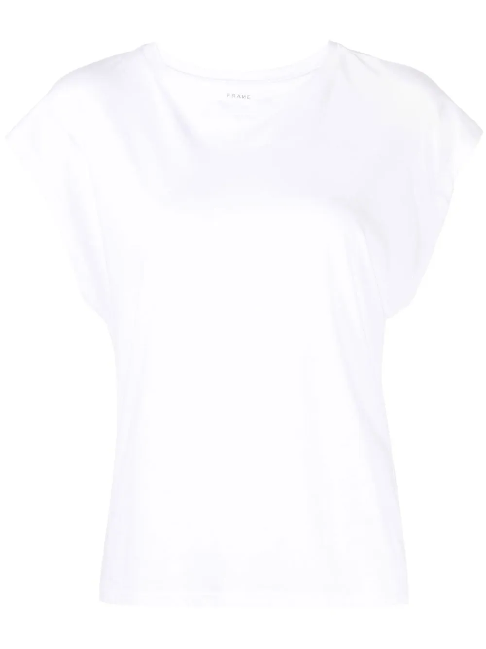 cap-sleeve crewneck T-shirt