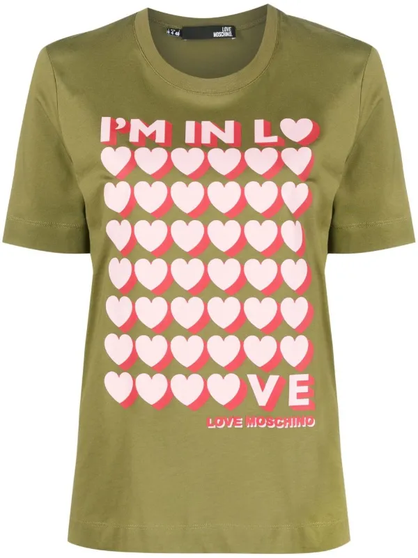 Love Moschino heart-print T-shirt 