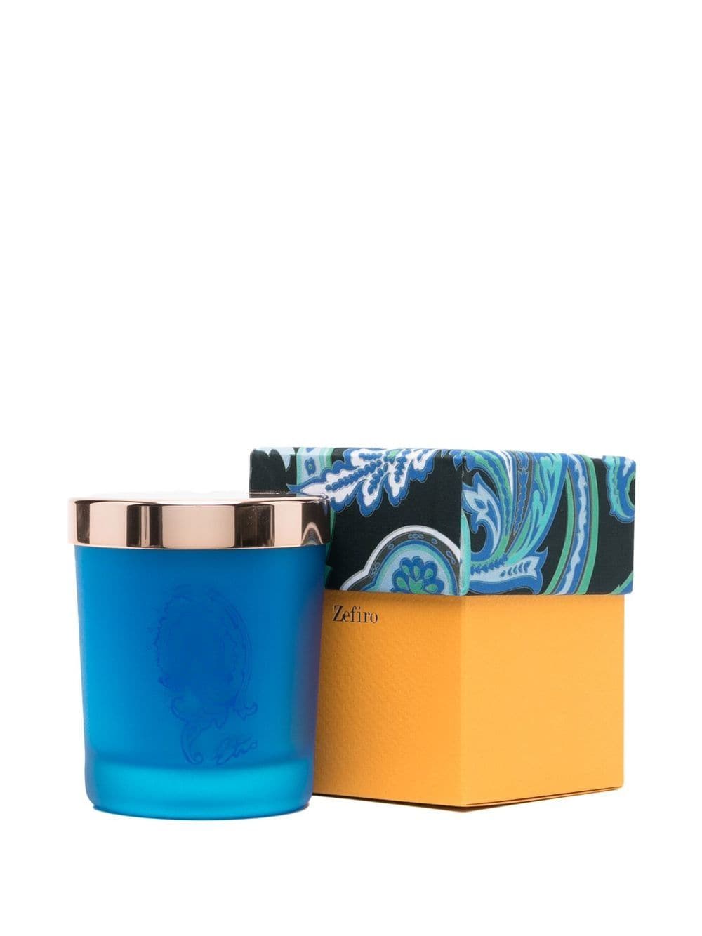 ETRO HOME Glazen kaars - Blauw