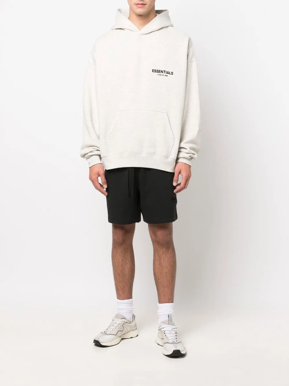 FEAR OF GOD ESSENTIALS Hoodie met logoprint - Beige