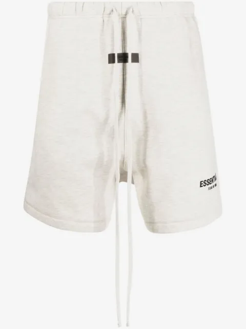 FEAR OF GOD ESSENTIALS logo-print drawstring track shorts