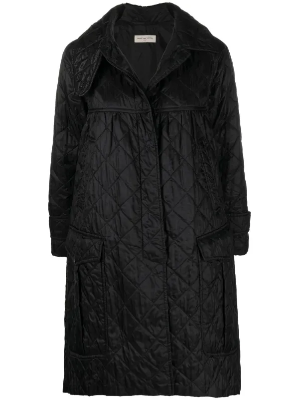 dries 見当たら van noten トレンチコート ドリスヴァンノッテン パープル