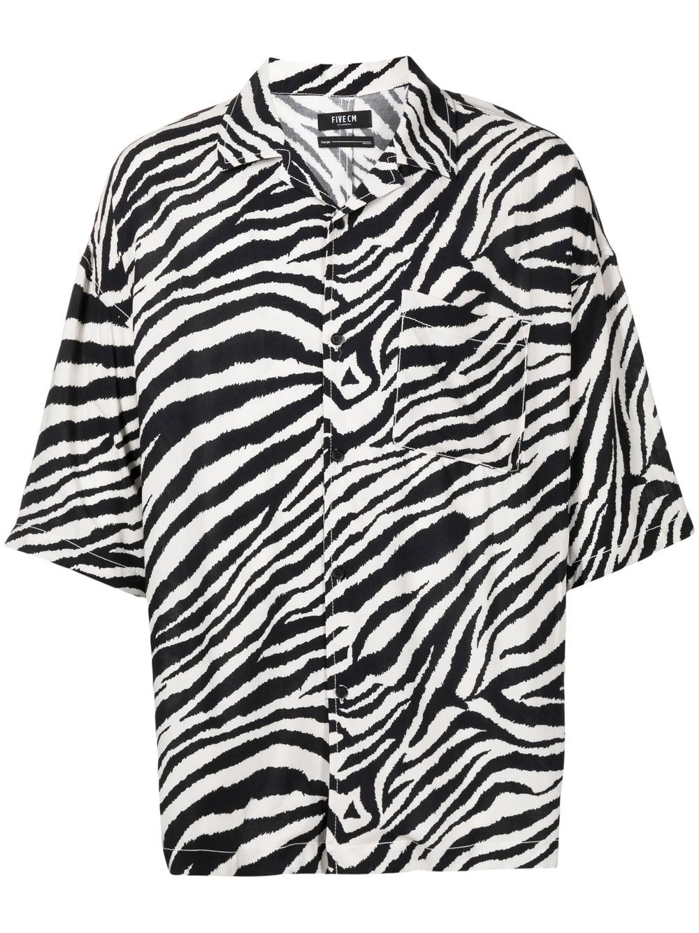 FIVE CM zebra-print short-sleeve Shirt - Farfetch