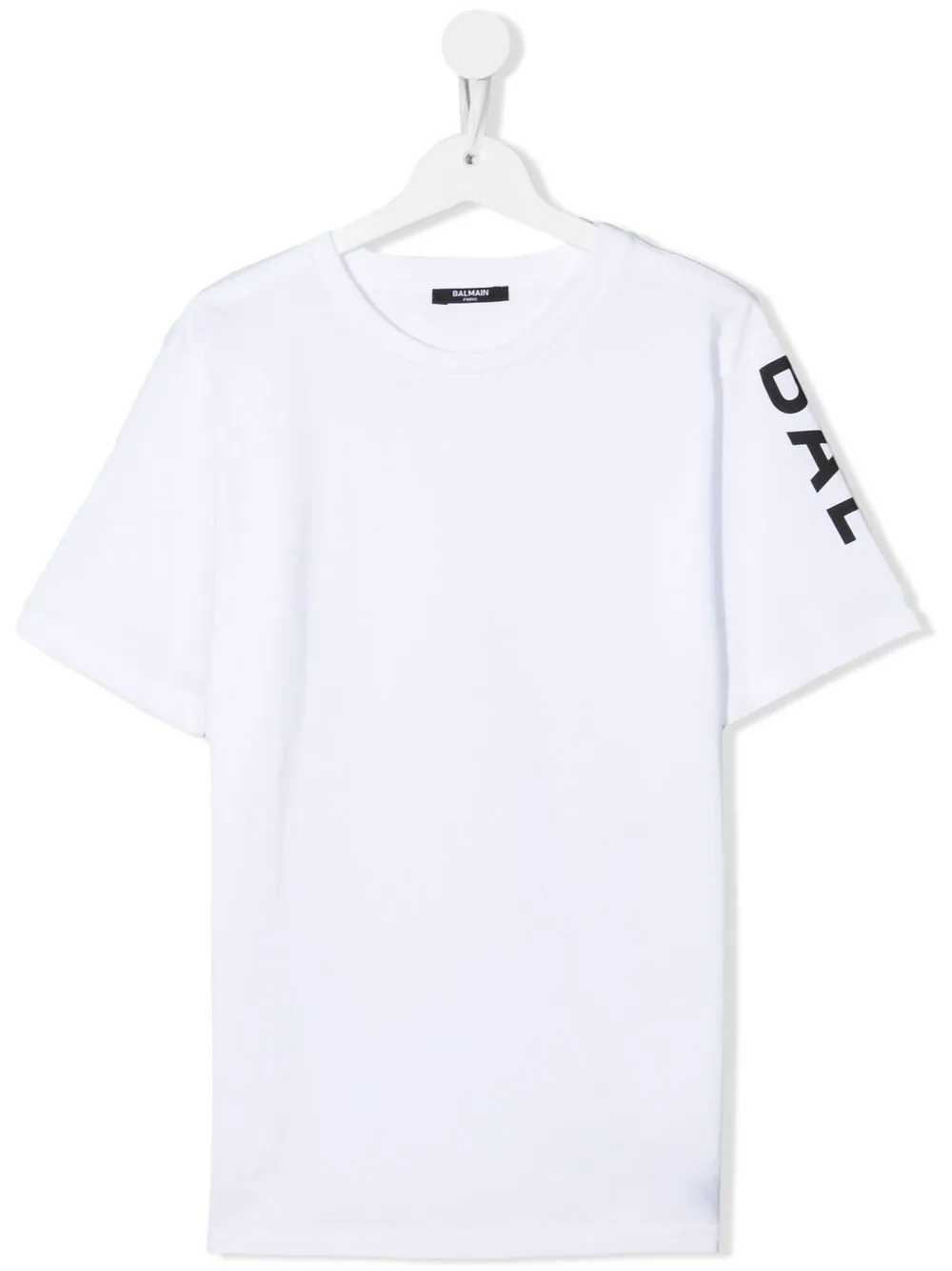 

Balmain Kids playera con logo estampado - Blanco