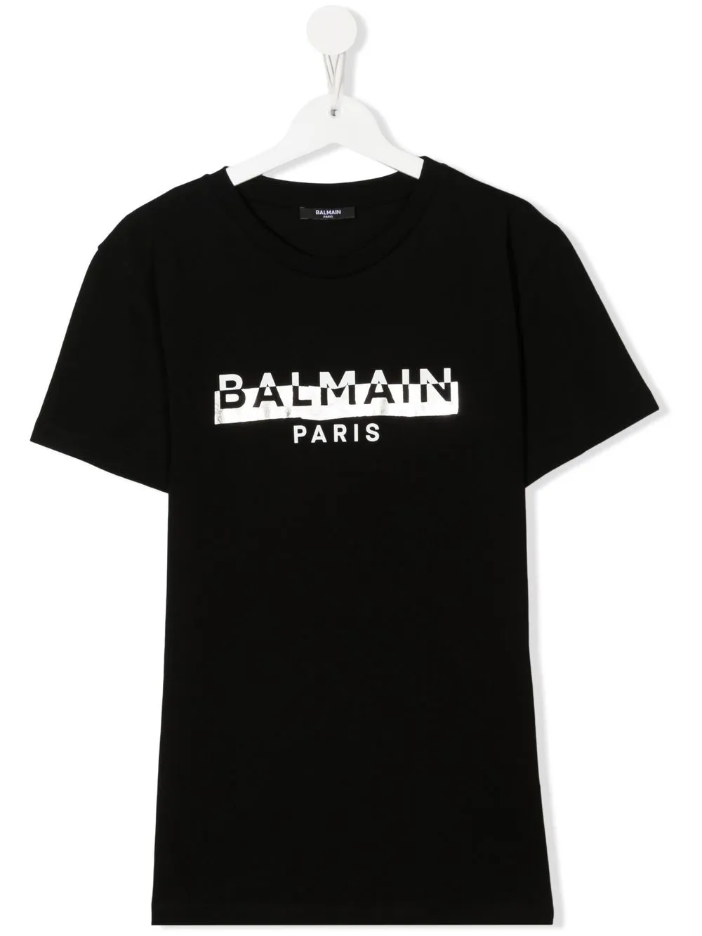 

Balmain Kids playera con logo estampado - Negro