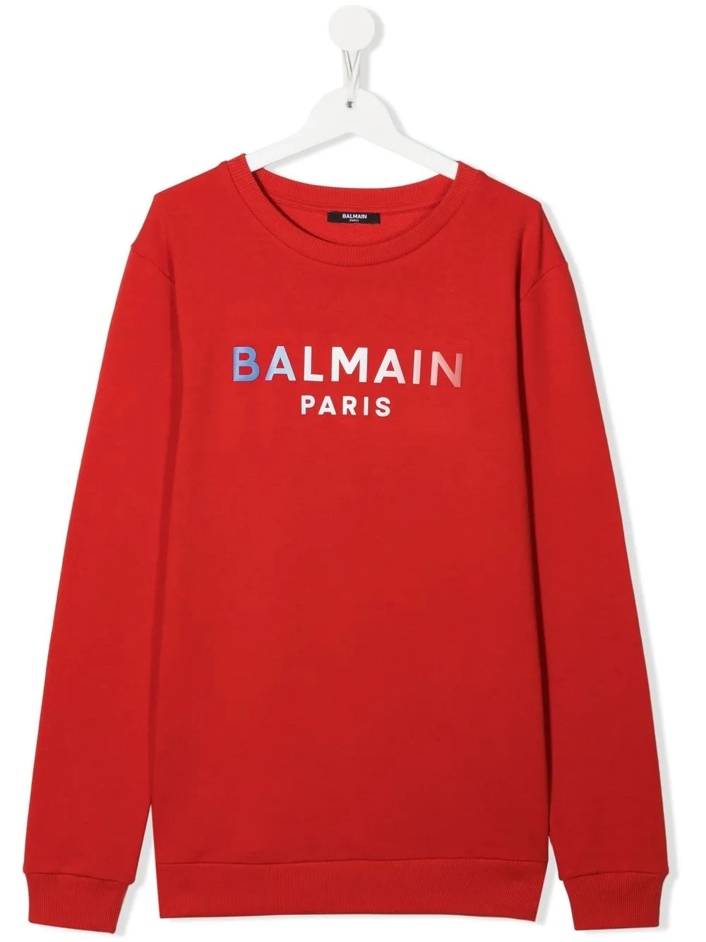 

Balmain Kids sudadera con logo estampado - Rojo