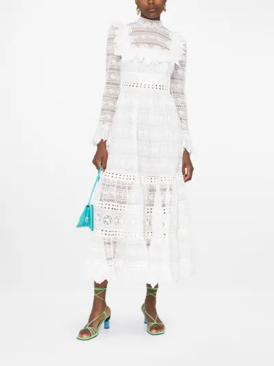 Prima broderie anglaise midi dress 