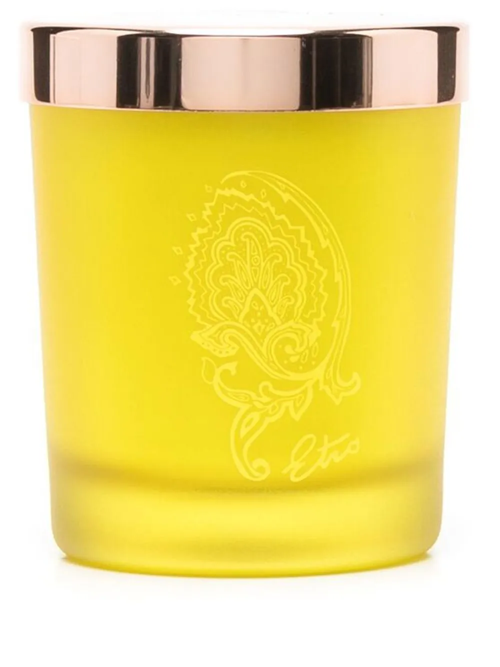 

ETRO HOME engraved-logo glass candle - Yellow