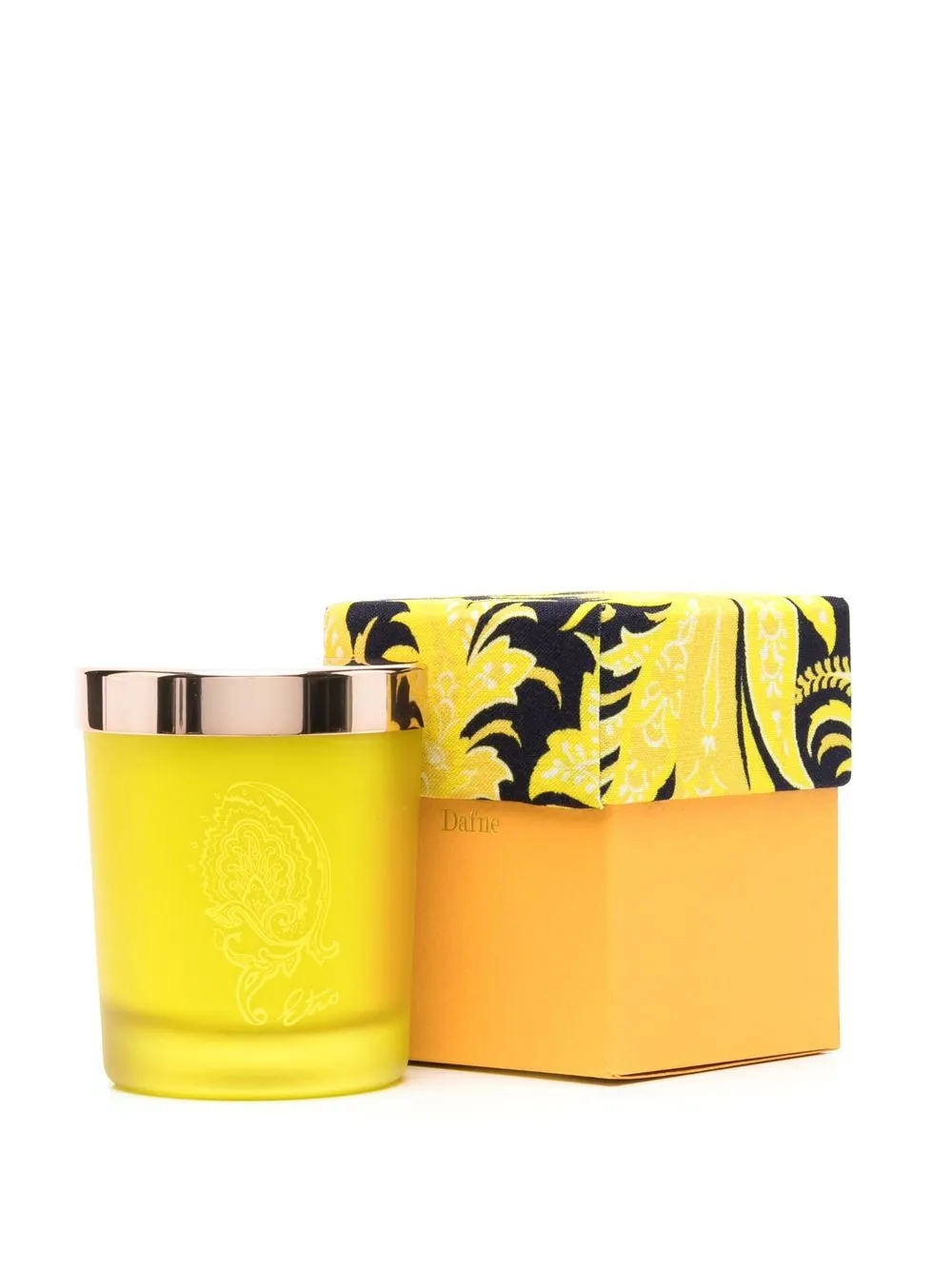 ETRO HOME Glazen kaars - Geel