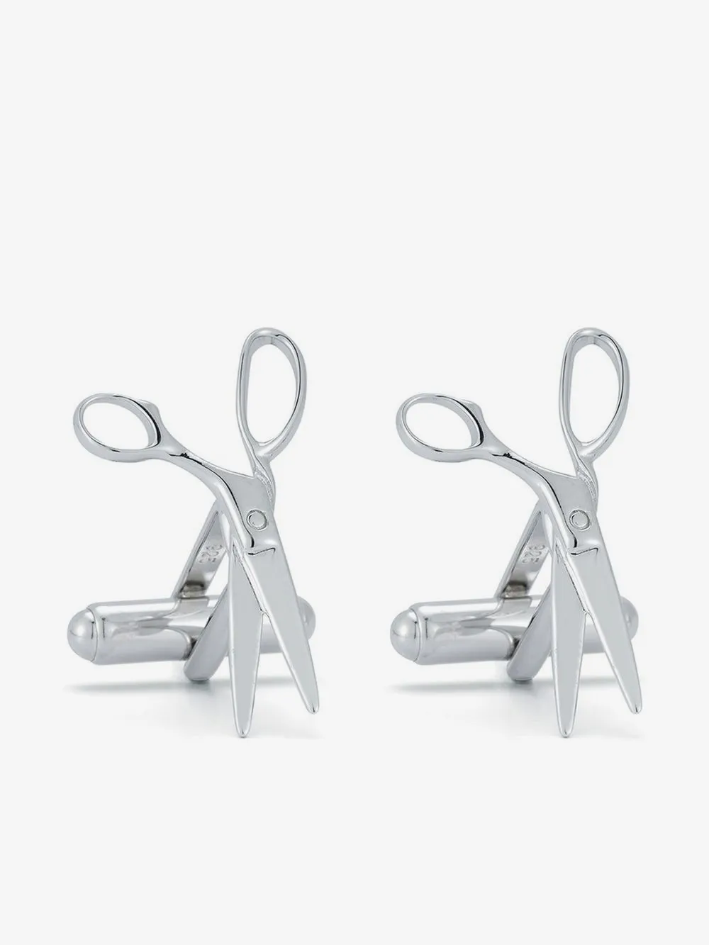 Mateo scissor shape cufflinks | Silver | Image 1