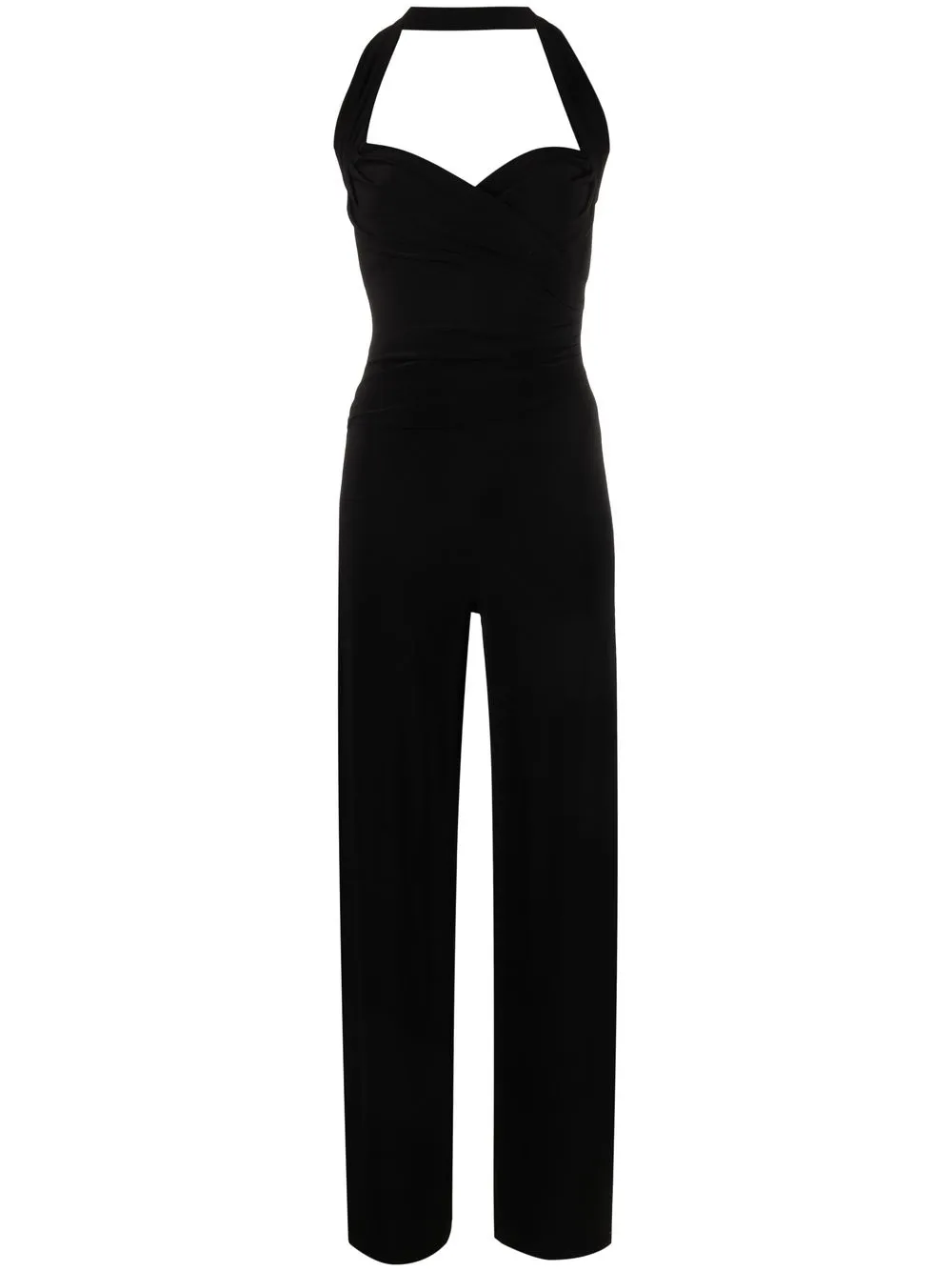 

Norma Kamali jumpsuit sin mangas con escote corazón - Negro