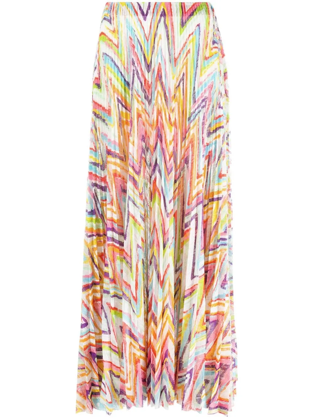 

Missoni zig-zag pleated maxi skirt - Pink