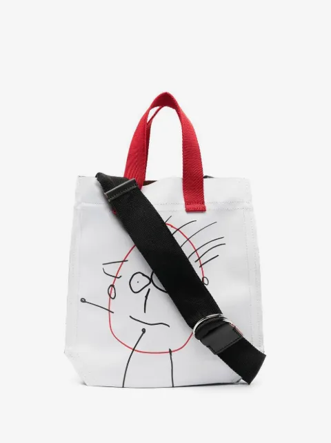 Plan C graphic-print waved tote bag