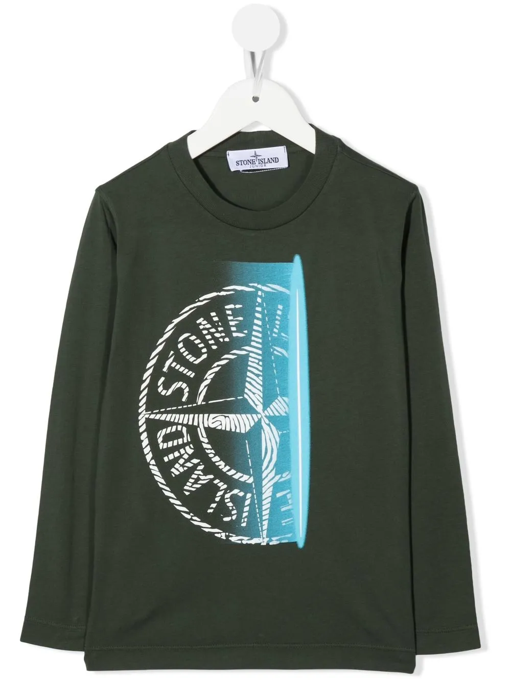 

Stone Island Junior playera con logo Compass - Verde