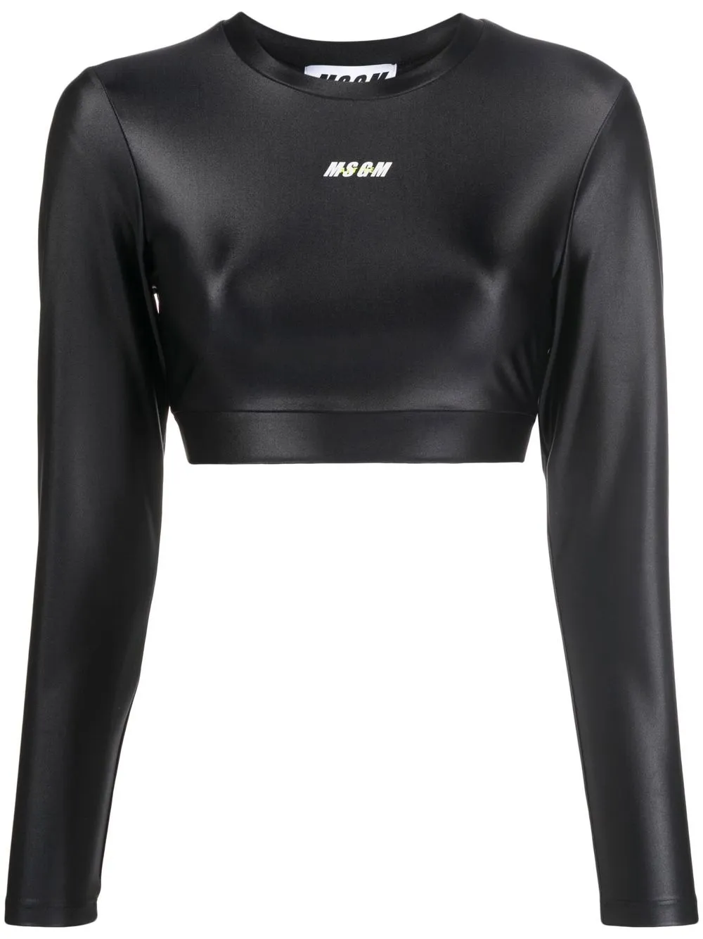 

MSGM playera corta Active de manga larga - Negro