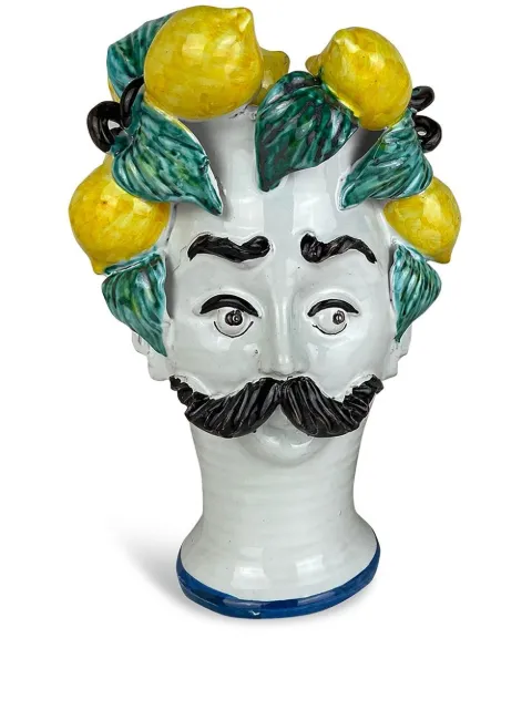 Les-Ottomans florero de cerámica Lemon