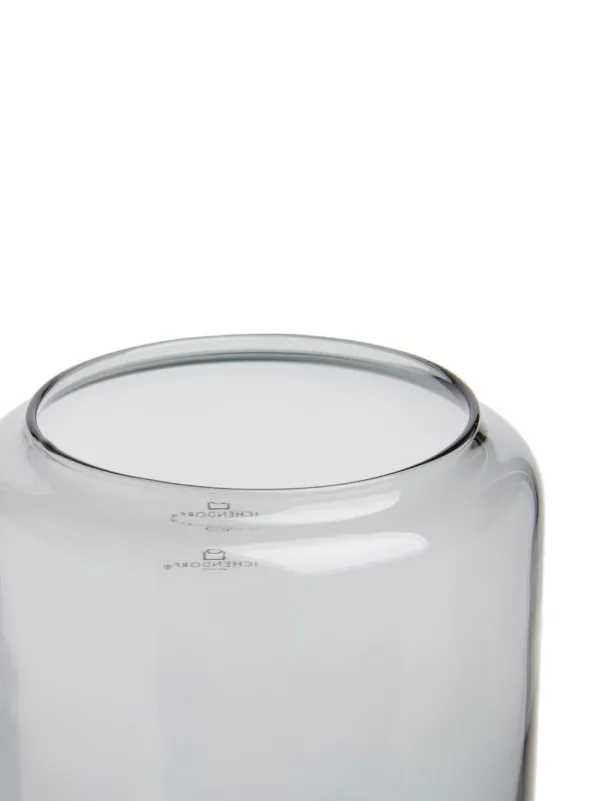 Ichendorf Milano Vaso, Foglia Verde, Collezione Foglia, H 24 cm, Vetro Borosilicato, Fatto a Mano