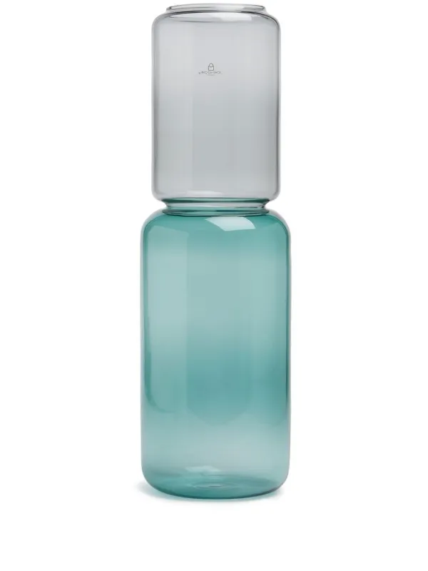 Ichendorf Milano Vaso 3 blu, collezione Iris, altezza 25 cm, vetro borosilicato fatto a mano