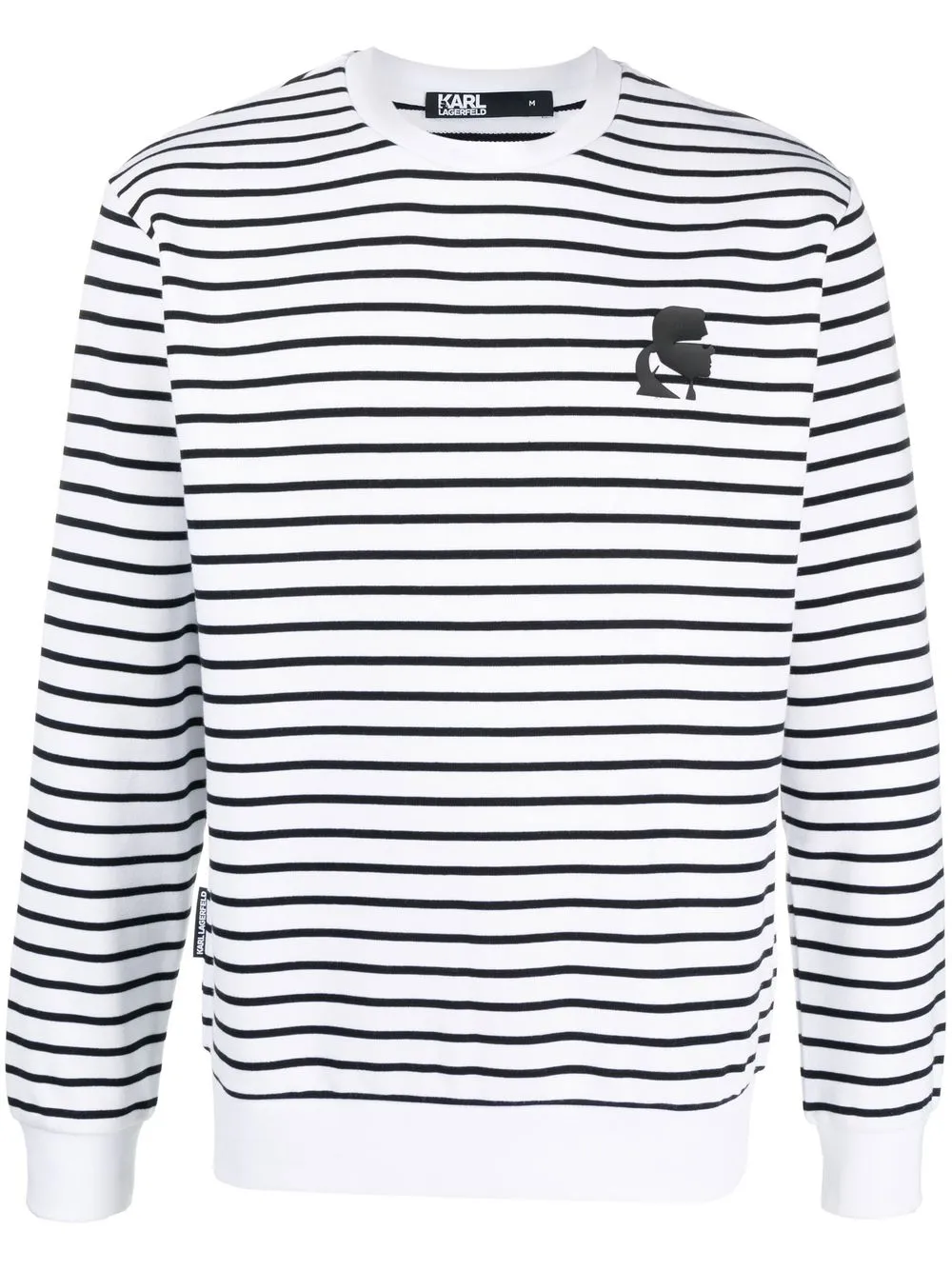 

Karl Lagerfeld sudadera con cuello redondo - Blanco