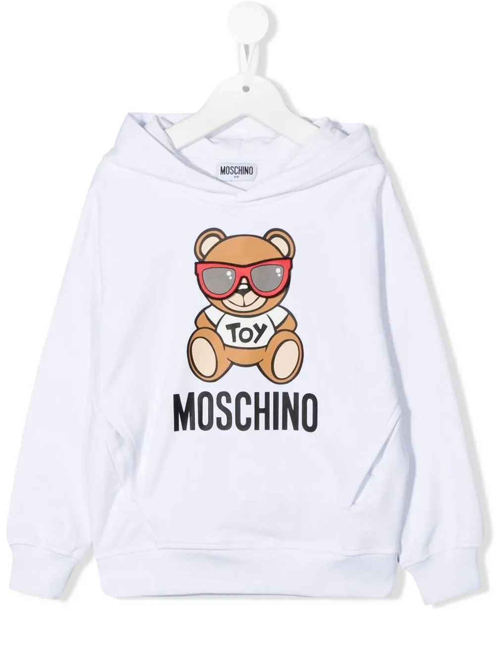 Moschino Kids Felpa Teddy Bear con stampa - Bianco