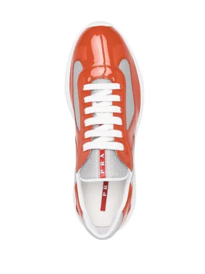 prada panelled sneakers
