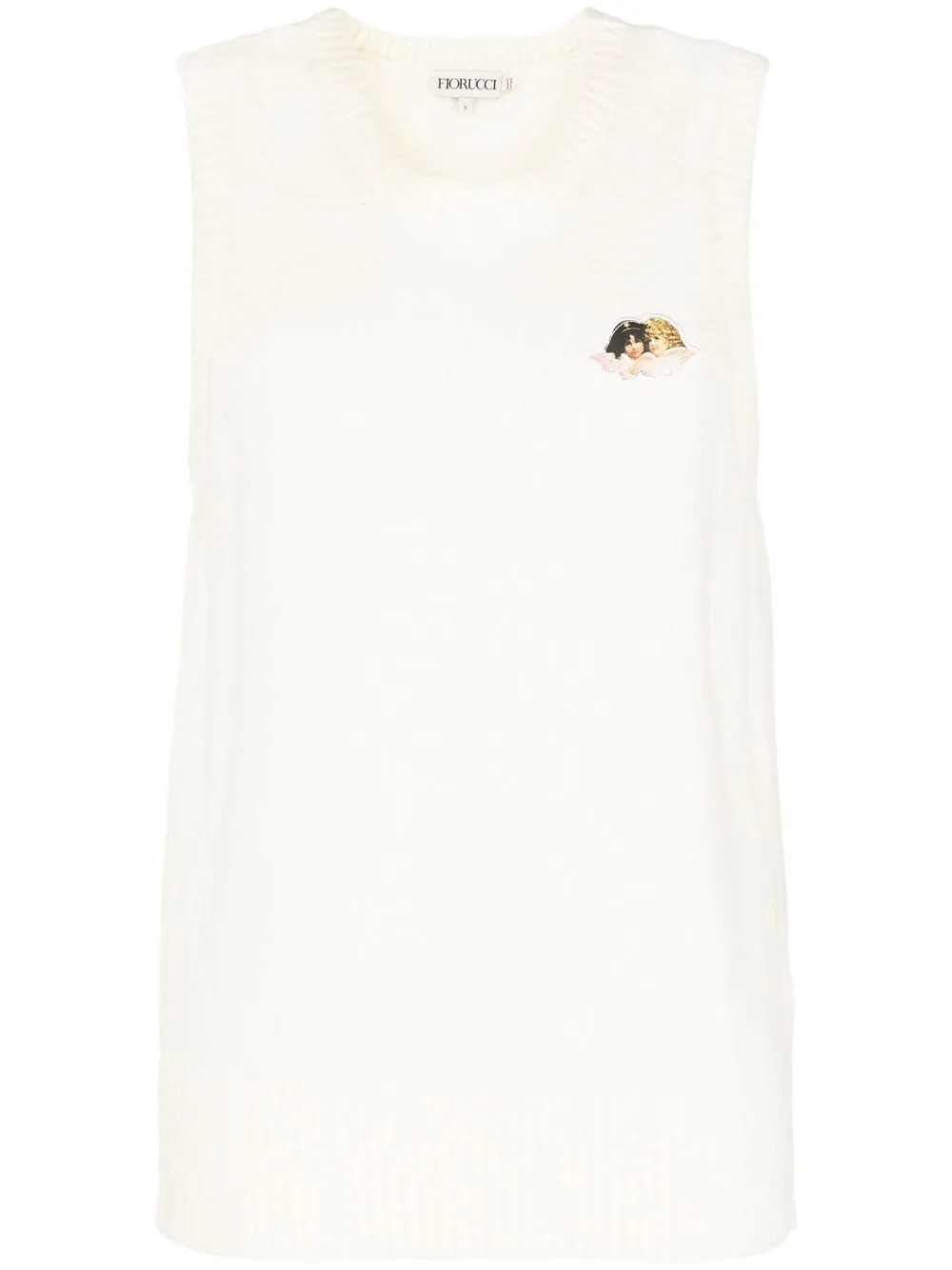 

Fiorucci sleeveless knitted top - Neutrals