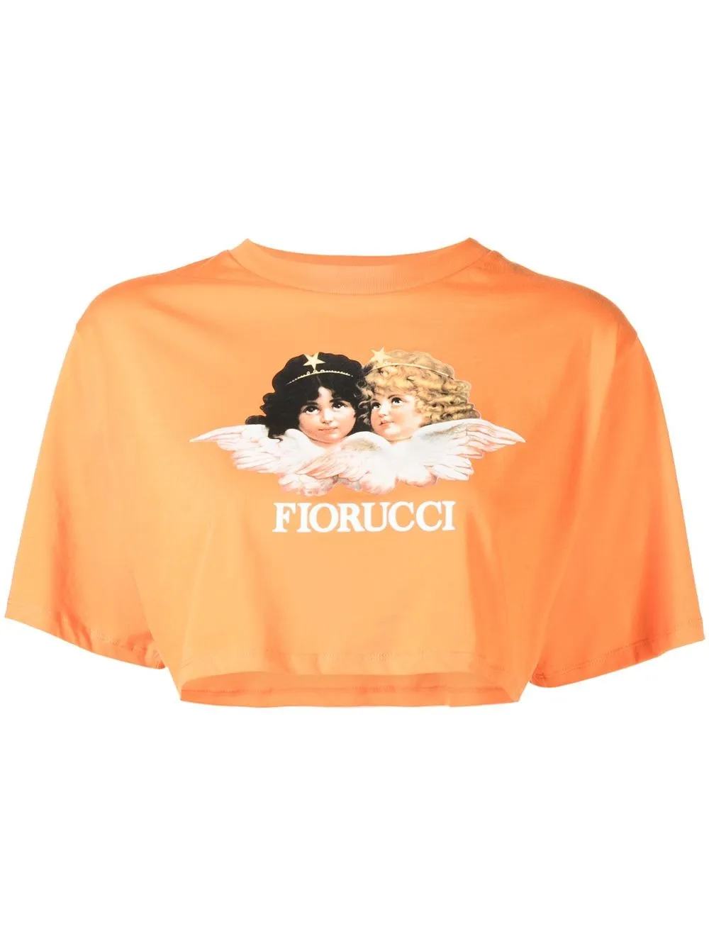 

Fiorucci playera con logo estampado - Naranja