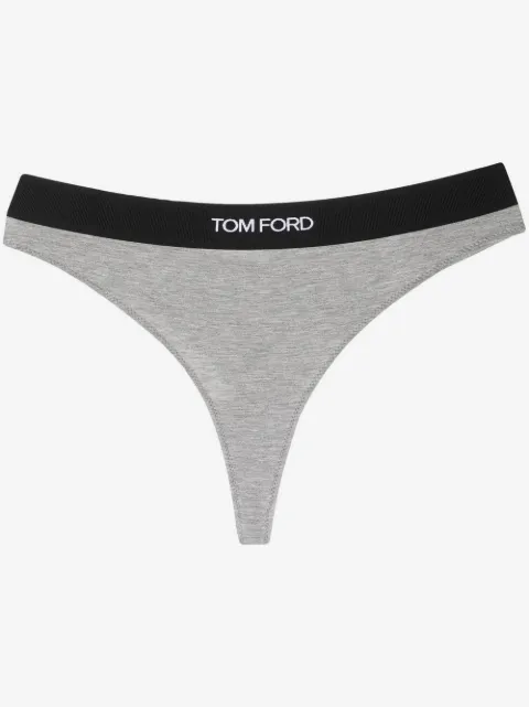 TOM FORD logo-waistband thong